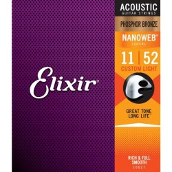 Elixir 16027 Acoustic Phosphor Bronze NANOWEB