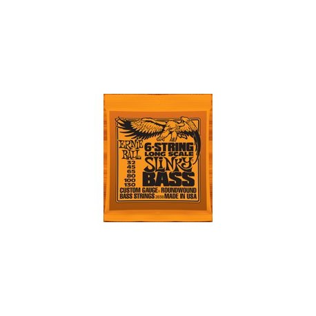 Ernie Ball 2838 6-String Long Scale Slinky Bass 