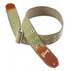 Gibson ASRIV-GRN The Rivet Guitar Strap