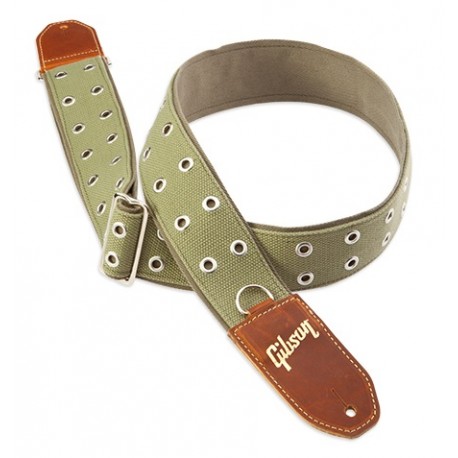 Gibson ASRIV-GRN The Rivet Guitar Strap