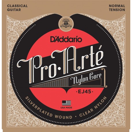 D'Addario EJ45 Pro-Arte in nylon per chitarra classica, tensione normale
