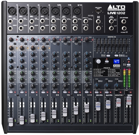 Alto LIVE 1202 mixer audio - Strumenti Musicali Marino Baldacci