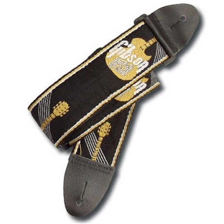 Gibson ASGG-900 Woven Guitar Strap 2 logo 