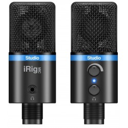 IK Multimedia iRig MIC Studio BK Microfono per sistemi Android, iOS, PC e MAC  