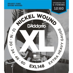 D'Addario EXL148 per chitarra elettrica, Nickel Wound, Extra-Heavy, 12-60