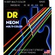 DR Strings NMCB5-45 K3 Neon Multi-Color Bass  