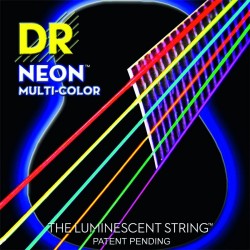 DR Strings MCA-10 K3 Neon Multi-Color Acoustic