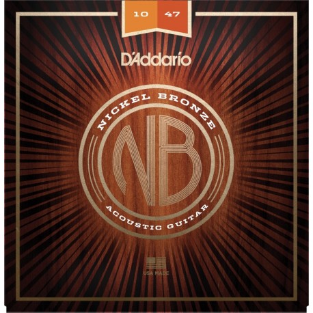 D'Addario NB1047 Nickel Bronze chitarra acustica, Extra Light, 10-47 