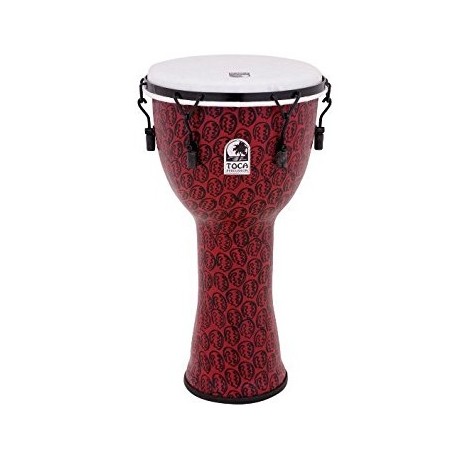 Toca TF2DM-12RM Djembe Freestyle II Mechanically Tuned Red Mask  