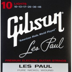 Gibson KIT 10 Pz. SEG-LP10 Nickel Plated Electric Guitar Strings