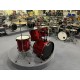 Mi.Lor Drum L-1010 MR Drum Set 5 pezzi completa di meccaniche piatti sgabello colore rosso
