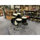 Mi.Lor Drum L-1010 BK Drum Set 5 pezzi completa di meccaniche piatti sgabello colore nero