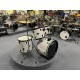 Mi.Lor Drum L-1010 WH Drum Set 5 pezzi completa di meccaniche piatti sgabello colore bianco