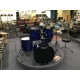 Mi.Lor Drum L-1010 BL Drum Set 5 pezzi completa di meccaniche piatti sgabello colore blu
