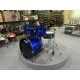 Mi.Lor Drum L-1010 BL Drum Set 5 pezzi completa di meccaniche piatti sgabello colore blu
