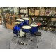 Mi.Lor Drum L-1010 BL Drum Set 5 pezzi completa di meccaniche piatti sgabello colore blu