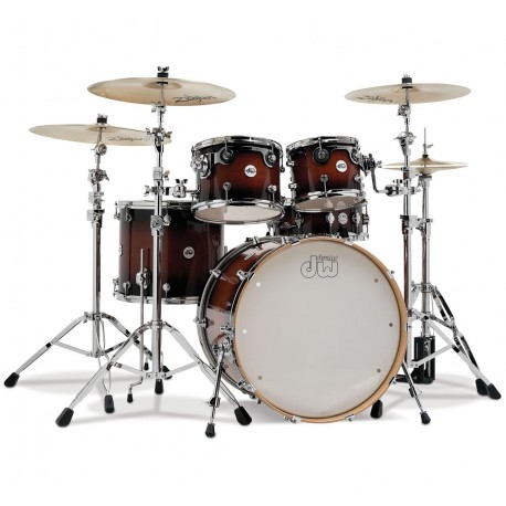 Drum Workshop shell set design Tobacco Burst escluso di Hardware e Piatti