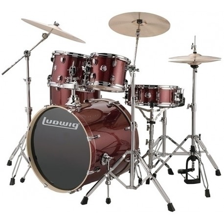 Ludwig LCEE200-25 Batteria acustica Red Wine Sparkle