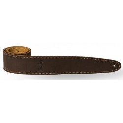 Taylor strap choc brown leather suede back 2.5