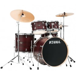 Tama Imperialstar Drum Kits Burgundy Walnut Wrap - Piatti non inclusi