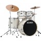 Tama Imperialstar Drum Kits Vintage White Sparkle completa di piatti