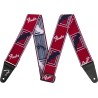 Fender Weighless 2" Mono Strap Red/White/Blue
