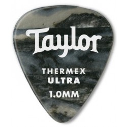 Taylor Confezione da 6 plettri Premium 351 Thermex Guitar Picks Black Onyx 1,0 mm