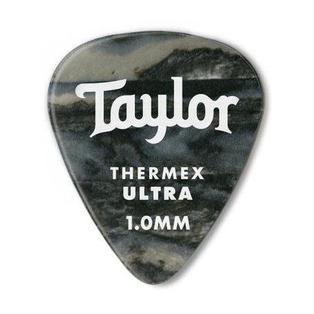Taylor Confezione da 6 plettri Premium 351 Thermex Guitar Picks Black Onyx 1,0 mm