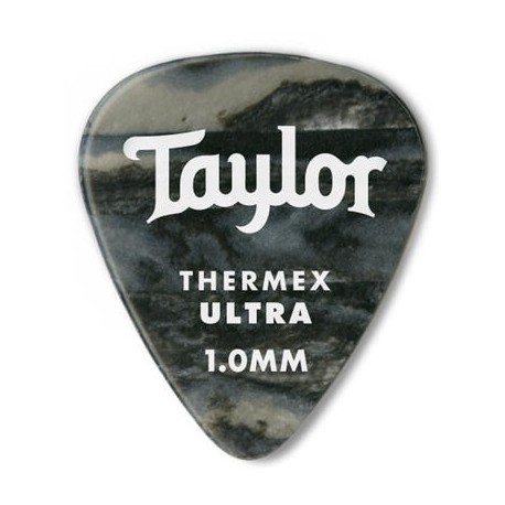 Taylor Confezione da 6 plettri Premium 351 Thermex Guitar Picks Black Onyx 1,5 mm