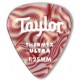 Taylor Confezione da 6 plettri Premium 351 Thermex Ultra Guitar Picks Ruby Swirl 1,25 mm