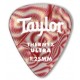 Taylor Confezione da 6 plettri Premium 351 Thermex Ultra Guitar Picks Ruby Swirl 1,5 mm