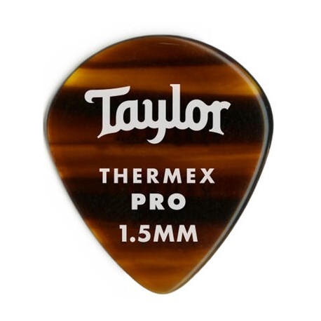 Taylor Confezione da 6 plettri Premium 651 Thermex Pro Guitar Picks Tortoise Shell 1,5 mm