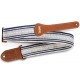 Taylor Academy Strap Wht/Blue Jacquard Cotton 2"