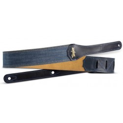 Taylor Blue Denim Strap Gold Logo 2"