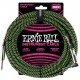 Ernie Ball 6082 Cavo Braided Black/Green 5,49 m