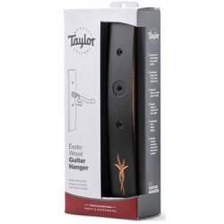 Taylor Bouquet Guitar Hanger Ebony, Wood Inlay