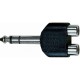 QuikLok AD/272 Adattatore audio 2 RCA F/Jack 6.3