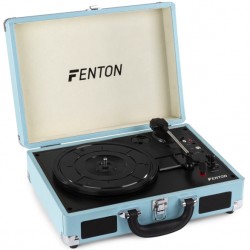 Fenton RP115 Record Player Briefcase Blue 