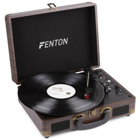 Fenton RP115 B Record Player Brown Wood