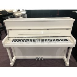 Hausmann Piano HU-110 white polish rifiniture argentate