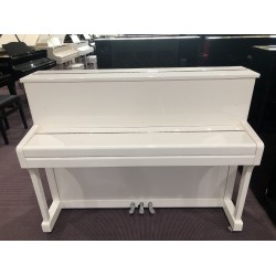 Hausmann Piano HU-110 white polish rifiniture argentate