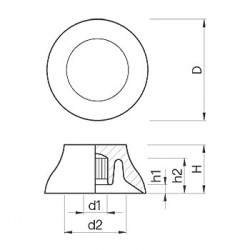 PartsPlanet KSL SR Manopola in plastica Ambra     