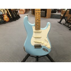 Fender Custom Shop '57 Stratocaster Relic Guitar, Maple Fingerboard, Faded Aged Daphne Blue