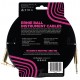 Ernie Ball 6081 Cavo Braided Black Gold Tips 3,05 m