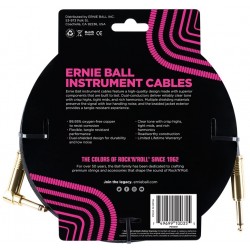 Ernie Ball 6081 Cavo Braided Black Gold Tips 3,05 m