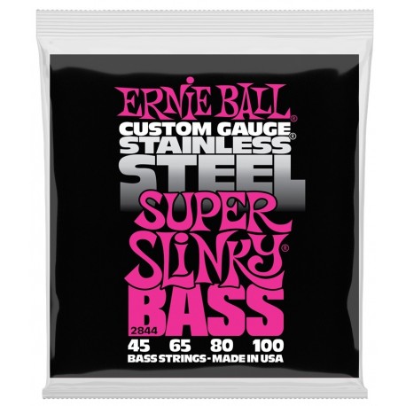 Ernie Ball 2844 Super Slinky Stainless Steel 45-100