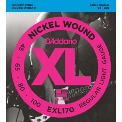 D'Addario EXL170 per basso, Regular Light Gauge, 45-100, Long Scale