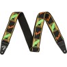Fender NEON MONOGRAM STRAP GRN/ORNG 