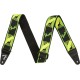 Fender NEON MONOGRAM STRAP GRN/YLW