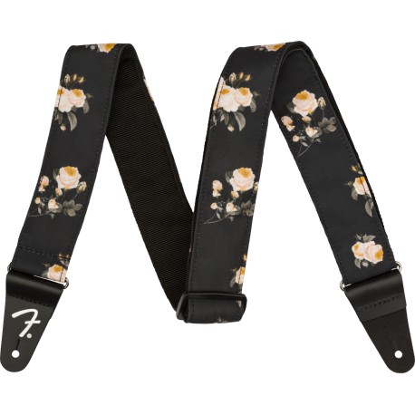 Fender FLORAL STRAP BLACK